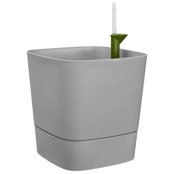 elho® Pflanzgefäß Greensense Aqua Care Quadrat Light Beton 38 cm - Kunststoff elho® Pflanzgefäß Greensense Aqua Care Quadrat Light Beton 38 cm - Kunststoff