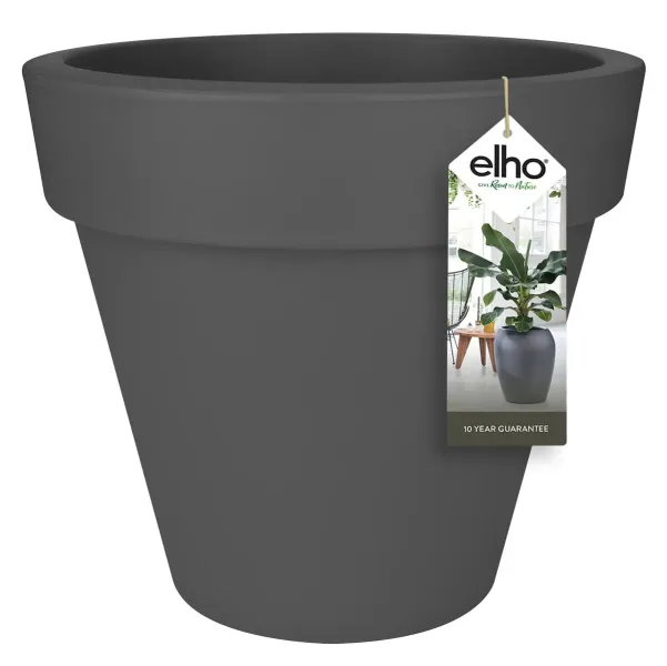 elho® Pure Round Pflanzgefäß Anthrazit Ø 39 cm - Kunststoff elho® Pure Round Pflanzgefäß Anthrazit Ø 39 cm - Kunststoff
