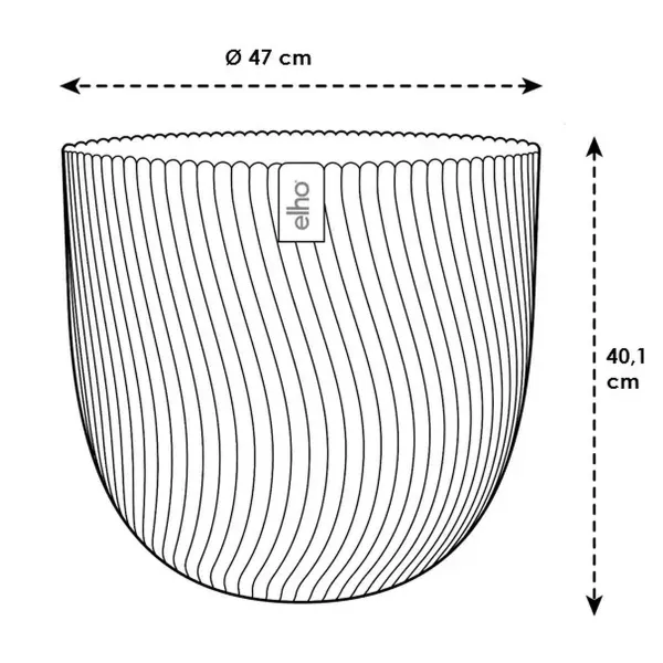 elho® Sereh Pflanzgefäß Nordic Green grün Ø 47 cm - Kunststoff