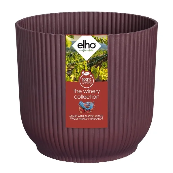 elho® The Winery Collection Pflanzenübertopf Bordeauxrot Ø 22 cm - Kunststoff
