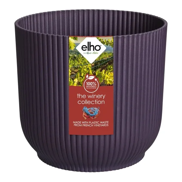 elho® The Winery Collection Pflanzenübertopf Dunkelviolett Ø 14 cm - Kunststoff