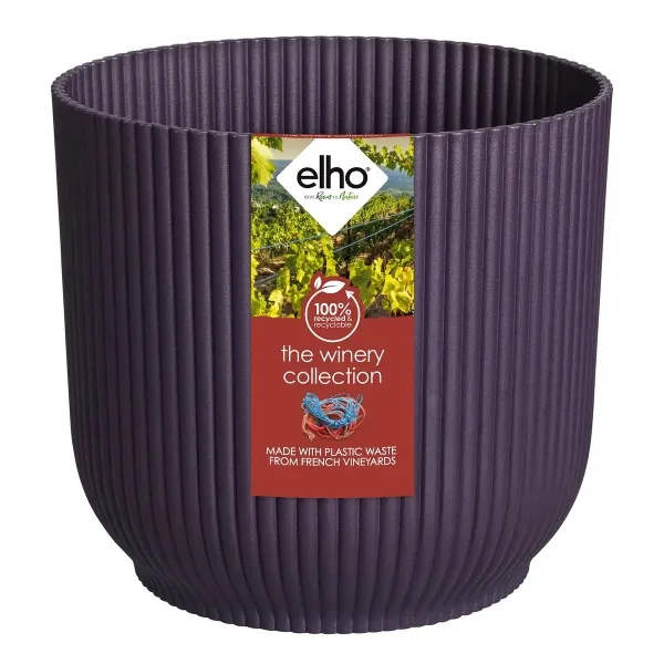 elho® The Winery Collection Pflanzenübertopf Dunkelviolett Ø 18 cm - Kunststoff