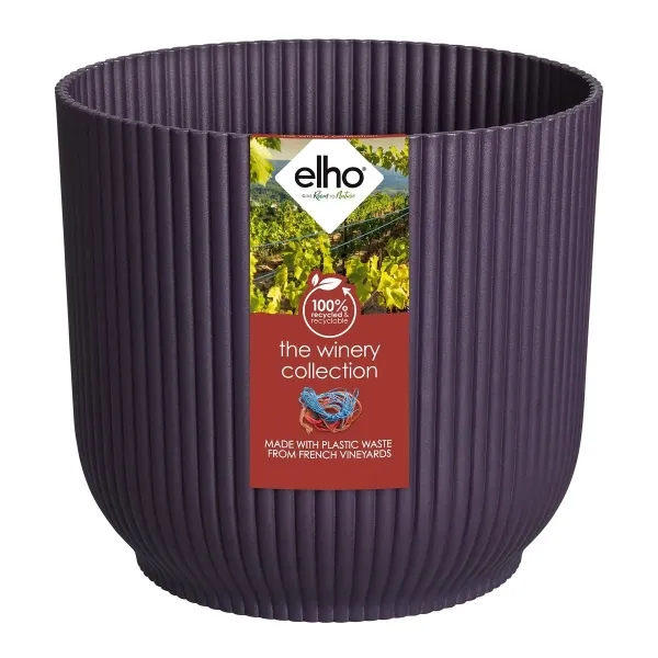 elho® The Winery Collection Pflanzenübertopf Dunkelviolett Ø 22 cm - Kunststoff