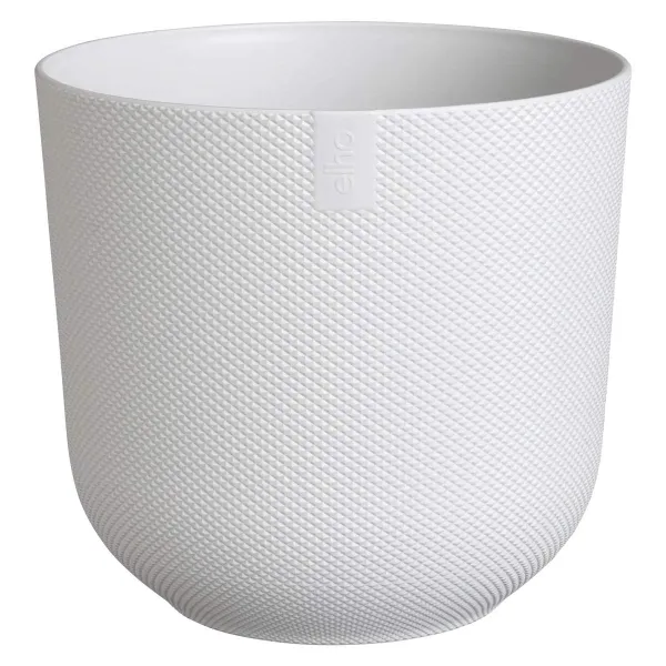elho® Übertopf Jazz Seidenweiß rund Ø 14 cm - Kunststoff elho® Übertopf Jazz Seidenweiß rund Ø 14 cm - Kunststoff