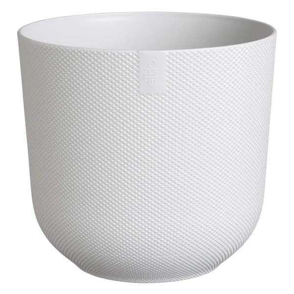 elho® Übertopf Jazz Seidenweiß rund Ø 16 cm - Kunststoff elho® Übertopf Jazz Seidenweiß rund Ø 16 cm - Kunststoff