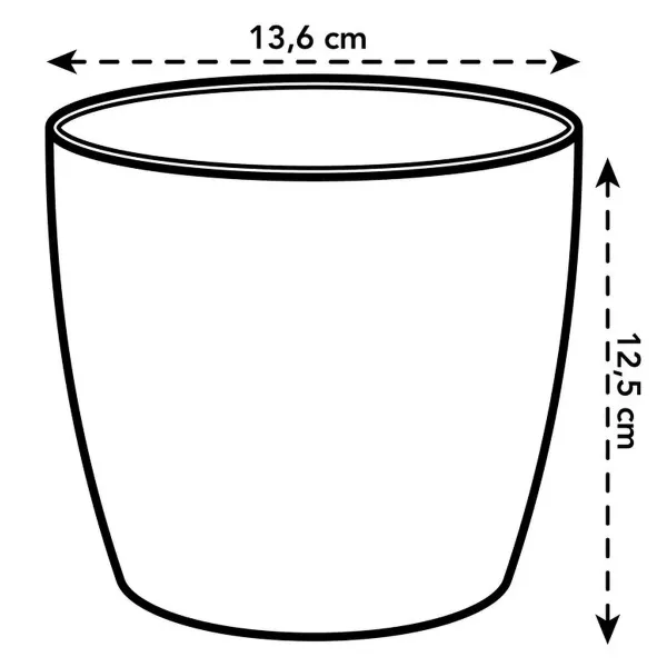 elho® Übertopf The Coffee Collection Espresso braun mit Duft Ø 14 cm
