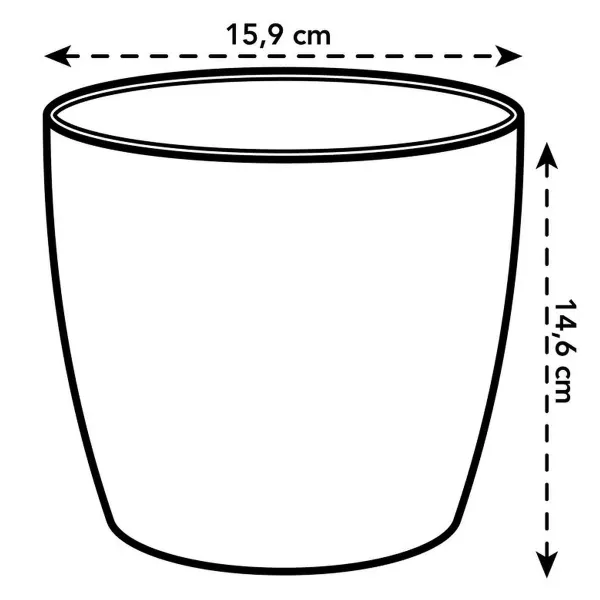 elho® Übertopf The Coffee Collection Espresso braun mit Duft Ø 16 cm