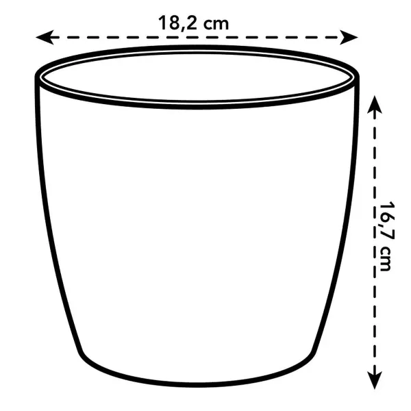 elho® Übertopf The Coffee Collection Espresso braun mit Duft Ø 18 cm