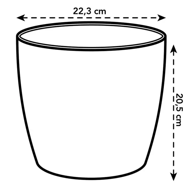 elho® Übertopf The Coffee Collection Espresso braun mit Duft Ø 22 cm