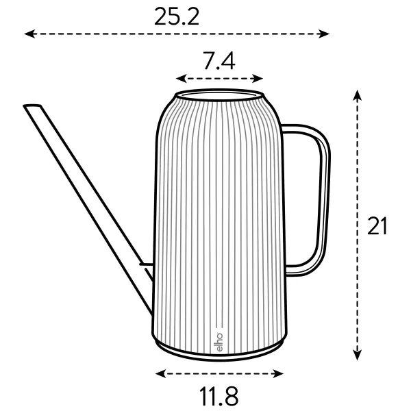 elho® Vibes Gießkanne Fold Anthrazit 1,7 Liter - Kunststoff