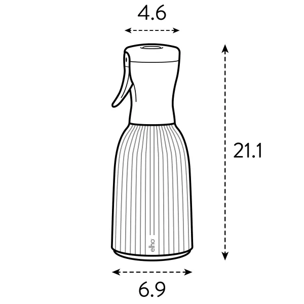 elho® Vibes Pflanzensprüher Fold Anthrazit 0,37 Liter - Kunststoff