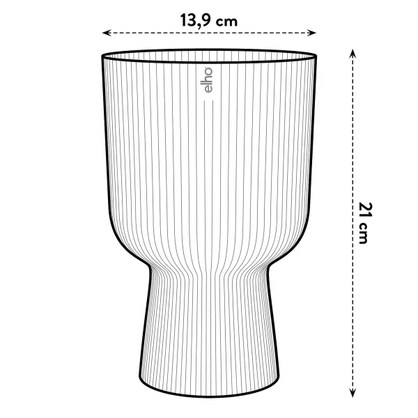 elho® Vibes Übertopf Fold Cup Tiefblau Ø 14 cm - Kunststoff