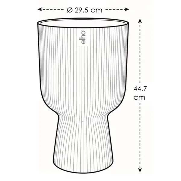 elho® Vibes Übertopf Fold Cup Zartrosa Ø 30 cm - Kunststoff