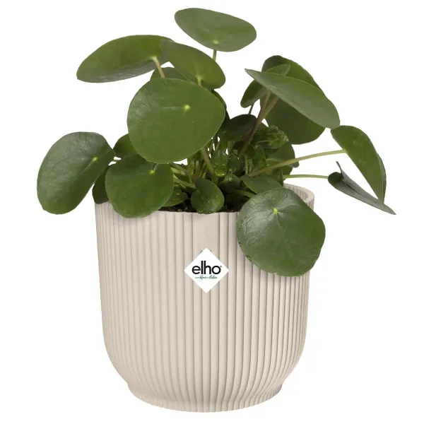 elho® Vibes Übertopf Fold Leinenweiß Ø 14 cm - Kunststoff