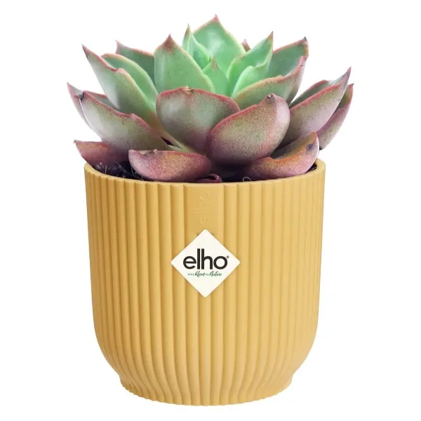 elho® Vibes Übertopf Fold Mini Buttergelb Ø 11cm - Kunststoff