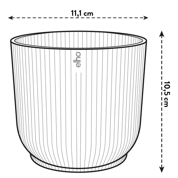 elho® Vibes Übertopf Fold Mini Sorbet grün Ø 11cm - Kunststoff