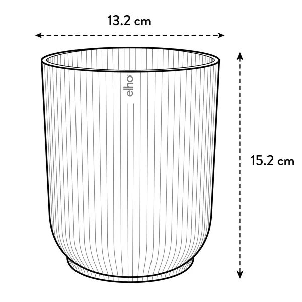 elho® Vibes Übertopf Fold Orchidee hoch Seidenweiß Ø 13,2 cm - Kunststoff