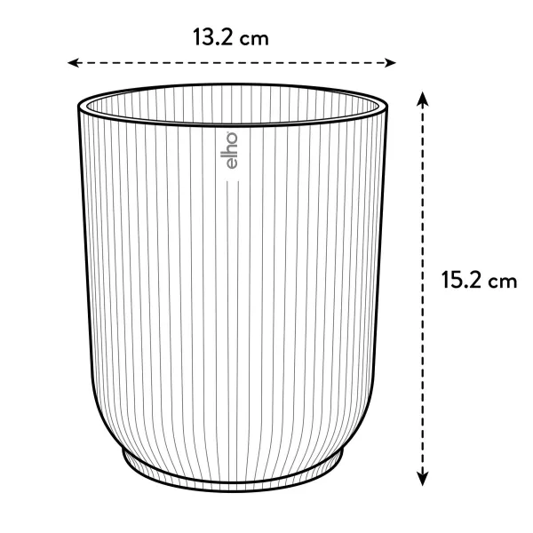 elho® Vibes Übertopf Fold Orchidee hoch Transparent Ø 13,2 cm - Kunststoff