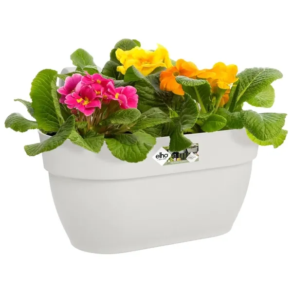 elho® Vibia campana easy Pflanzgefäß M Seidenweiß zum Einhängen - Kunststoff
