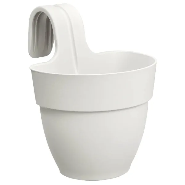 elho® Vibia campana easy Pflanzgefäß S Seidenweiß zum Einhängen - Kunststoff elho® Vibia campana easy Pflanzgefäß S Seidenweiß zum Einhängen - Kunststoff