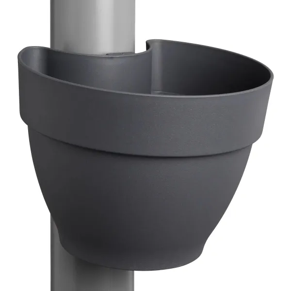 elho® Vibia campana Fallrohr Pflanzgefäß Anthrazit 22 cm - Kunststoff elho® Vibia campana Fallrohr Pflanzgefäß Anthrazit 22 cm - Kunststoff