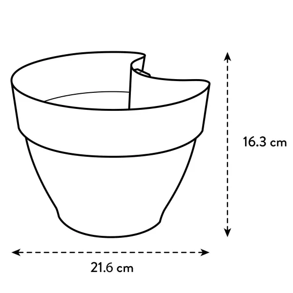 elho® Vibia campana Fallrohr Pflanzgefäß Honiggelb 22 cm - Kunststoff