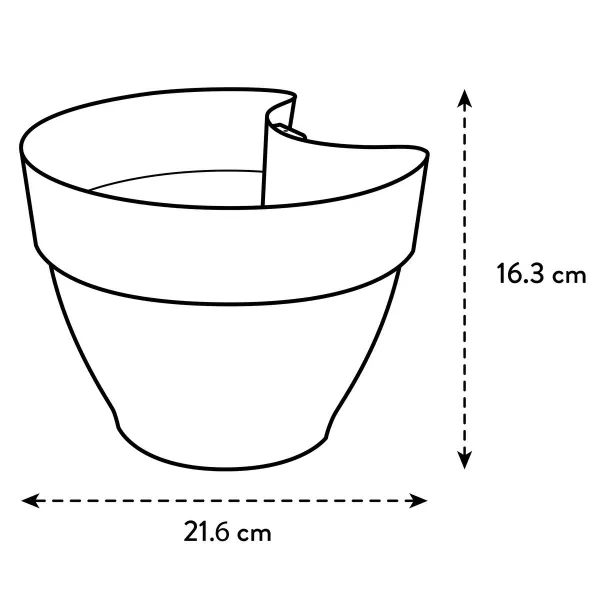 elho® Vibia campana Fallrohr Pflanzgefäß Puderrosa 22 cm - Kunststoff