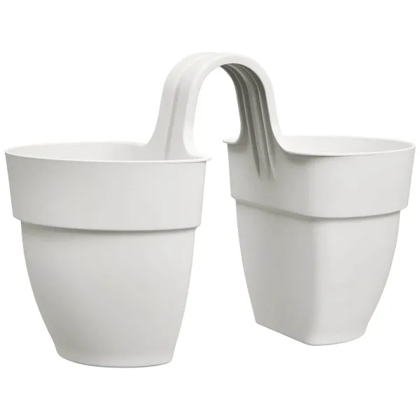 elho® Vibia campana Geländertopf Flower Twin Seidenweiß 21 cm - Kunststoff elho® Vibia campana Geländertopf Flower Twin Seidenweiß 21 cm - Kunststoff