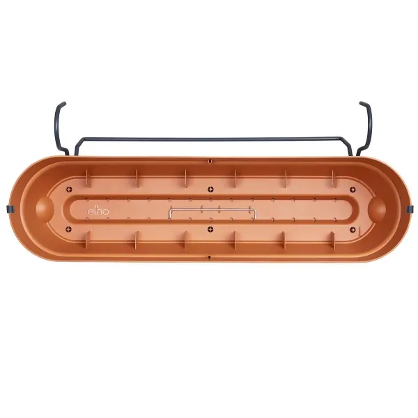 elho® Vibia campana Pflanzkasten Terracotta 70 cm mit Halter allin1 - Kunststoff