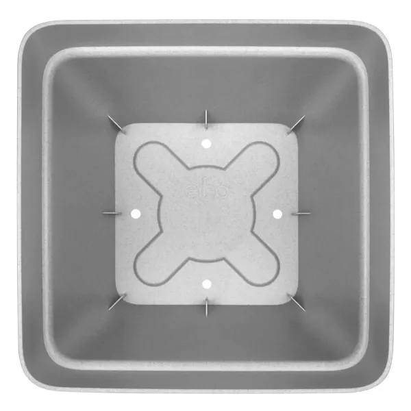 elho® Vibia campana quadrat Pflanzkübel Living Beton grau 37 cm - Kunststoff