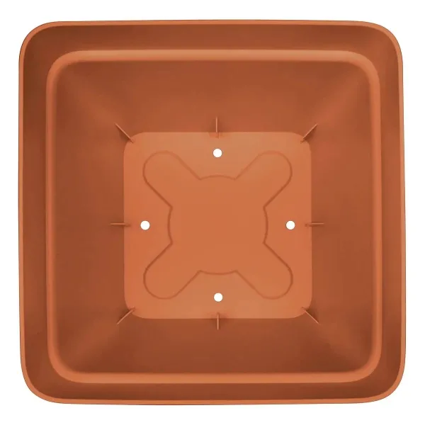 elho® Vibia campana quadrat Pflanzkübel Terracotta 37 cm - Kunststoff