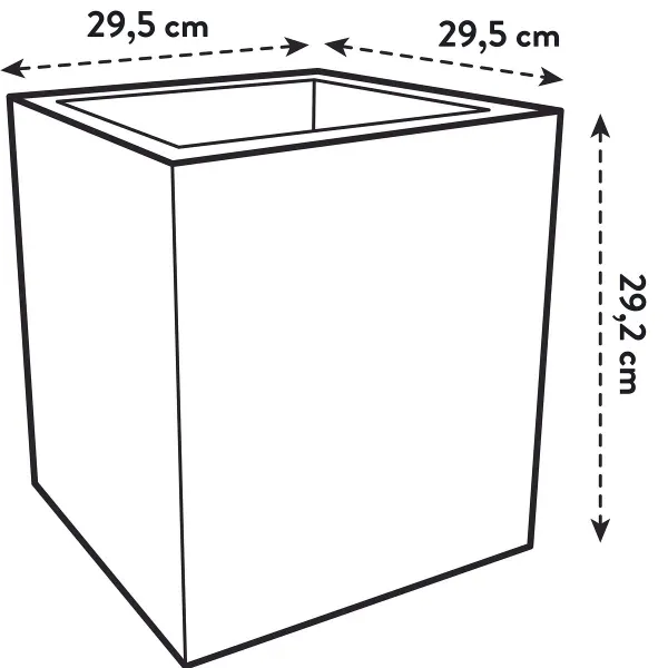 elho® Vivo Pflanzgefäß next quadrat Living Beton Grau 30 cm - Kunststoff