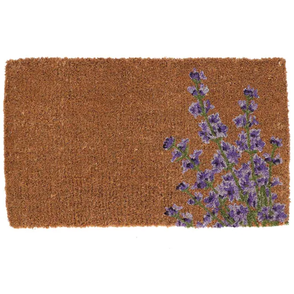 Esschert Desgin Türmatte Lavendel Braun & Lila 75 x 45 cm - Kokos