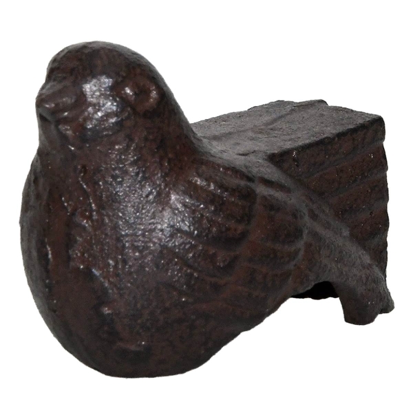 Esschert Design Abstandshalter für Blumenkübel in Vogelform aus Gusseisen