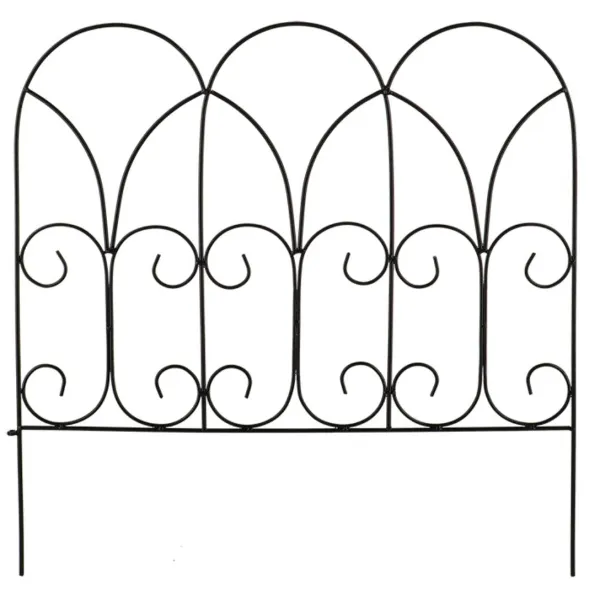 Esschert Design Beetzaunelement verschnörkelt 58 cm - Metall