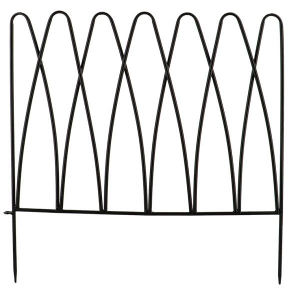 Esschert Design Beetzaunelement Wellenmuster 58 cm - Metall