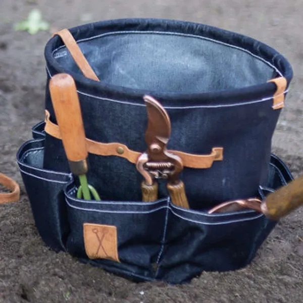 Esschert Design Denim Gartengerätetasche Ø 29,3 cm