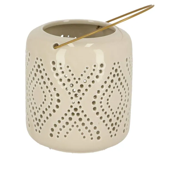 Esschert Design Desert Dream Windlicht L Beige - Keramik