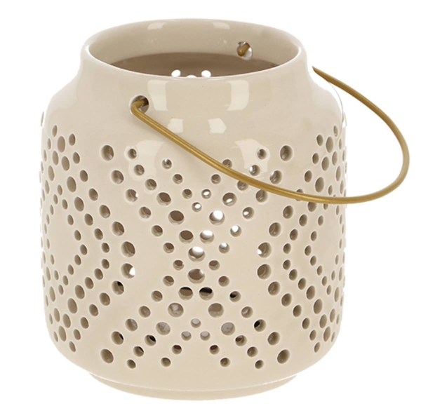Esschert Design Desert Dream Windlicht S Beige - Keramik