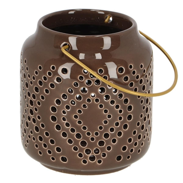 Esschert Design Desert Dream Windlicht S Braun - Keramik
