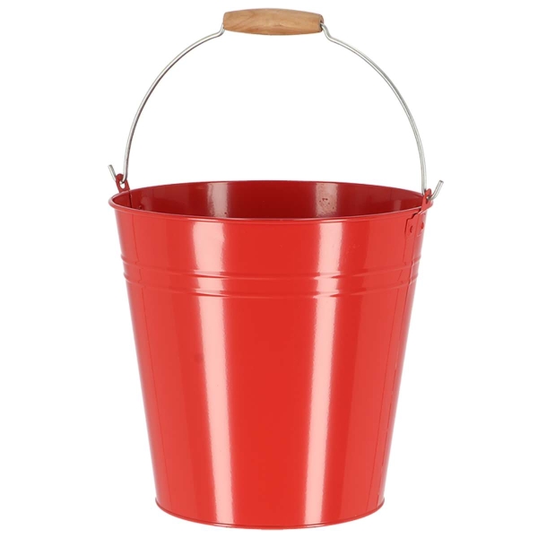 Esschert Design Eimer L Rot 10,75 Liter aus Metall