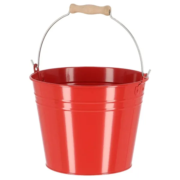 Esschert Design Eimer S Rot 4,75 Liter aus Metall