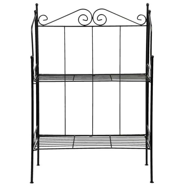 Esschert Design Etagere S Schwarz faltbar mit 2 Böden - Metall