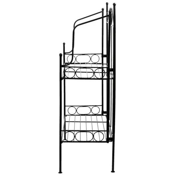 Esschert Design Etagere S Schwarz faltbar mit 2 Böden - Metall