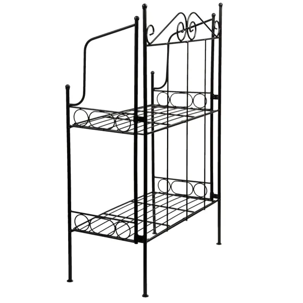 Esschert Design Etagere S Schwarz faltbar mit 2 Böden - Metall