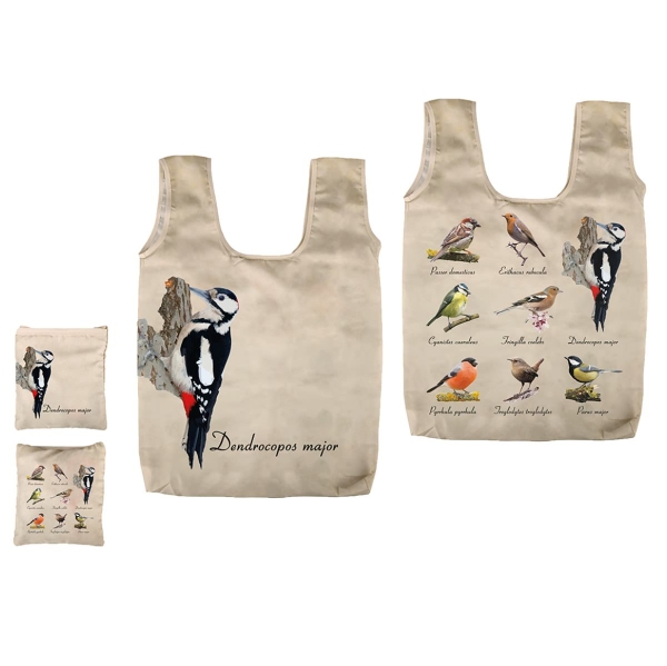 Esschert Design Faltbare Tasche Vögel