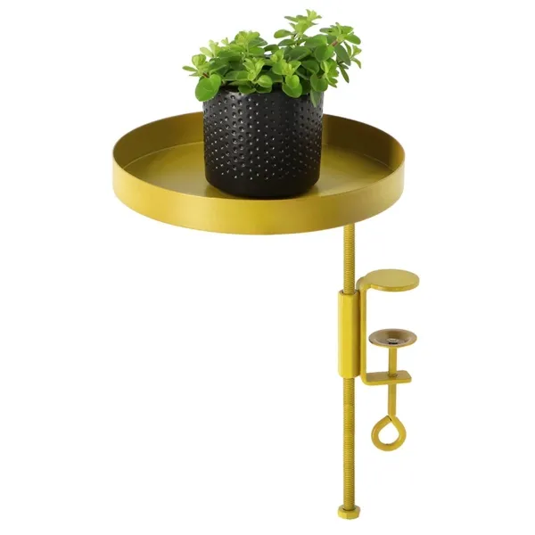 Esschert Design Fensterbankhalterung Goldgelb M rund Ø 18 cm - Metall