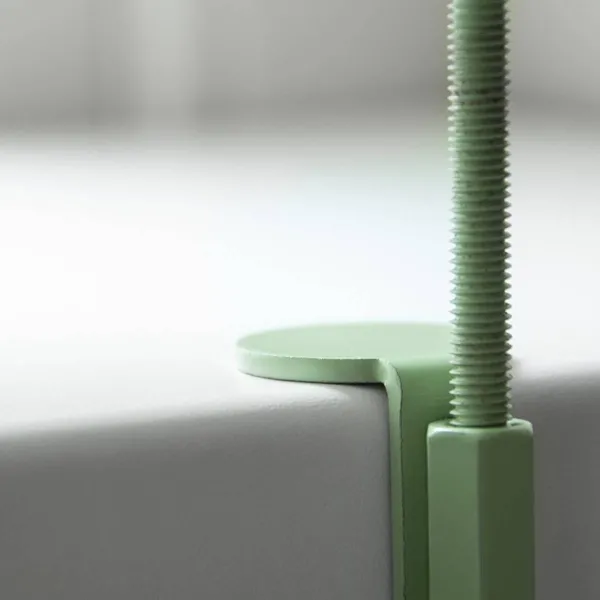 Esschert Design Fensterbankhalterung Schilfgrün L rund Ø 24 cm - Metall
