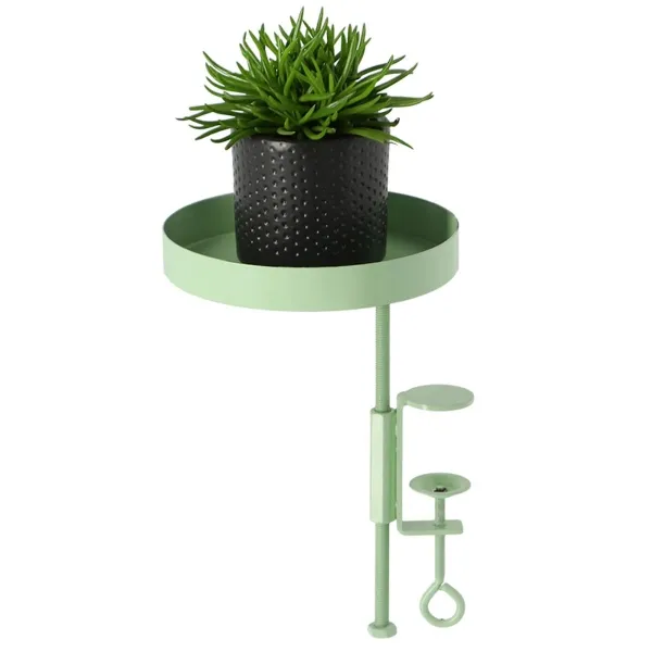 Esschert Design Fensterbankhalterung Schilfgrün S rund Ø 14 cm - Metall