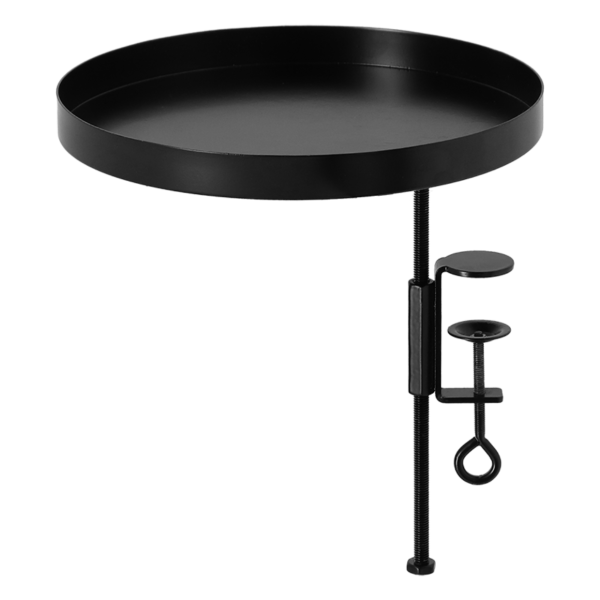 Esschert Design Fensterbankhalterung Schwarz L rund Ø 24 cm - Metall